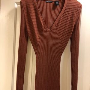 Sold-Brown winter bodycon dress❤️